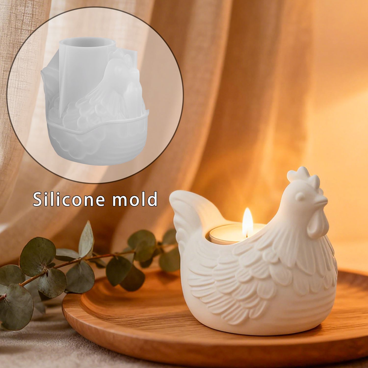 Candle Molds - DIY 3D 작은 병아리 캔들 홀더