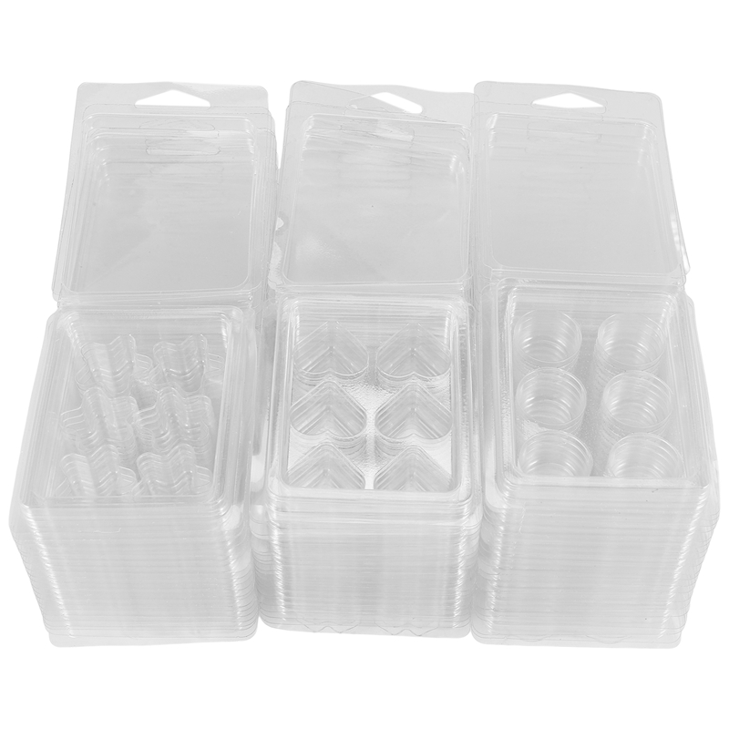 60팩 왁스 멜트 용기-6구 투명 플라스틱 왁스 멜트  - Wax Melts 리뷰 및 가격