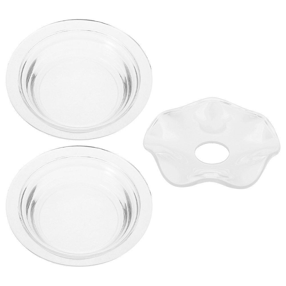 유리 아로마테라피 용기 3개 세트, 물결 모양의 내열성 - Wax Melts 리뷰 및 가격
