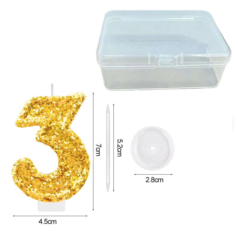 디지털 생일 캔들 골드 색상 변화 크리에이티브 디지털  - Paraffin Wax 리뷰 및 가격
