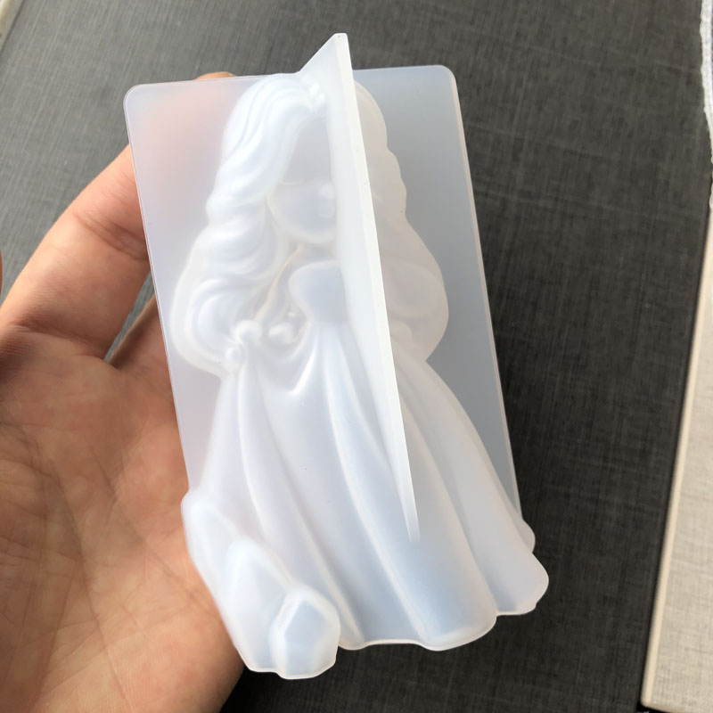 3D 귀여운 공주 실리콘 양초 금형 천사 소녀 비누 수 - Candle Molds 리뷰 및 가격