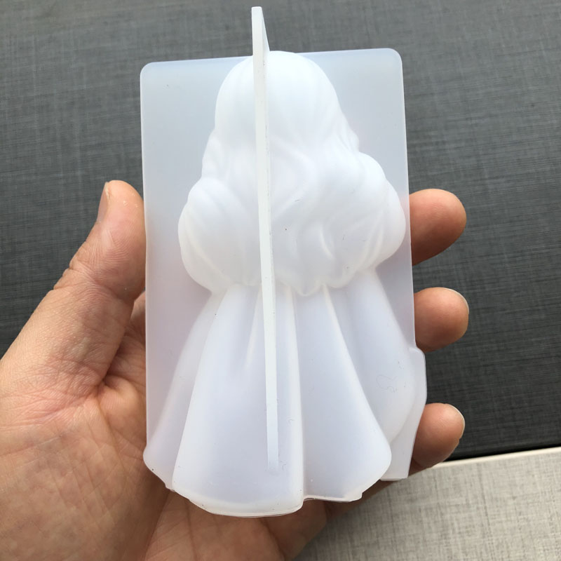 3D 귀여운 공주 실리콘 양초 금형 천사 소녀 비누 수 - Candle Molds 리뷰 및 가격