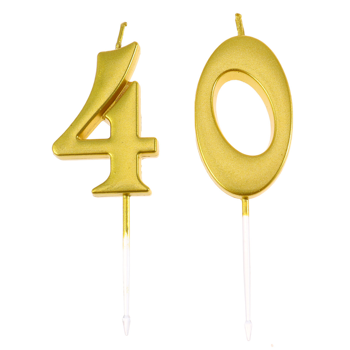 안전한 친환경 파라핀으로 만들어진 금색 숫자 40 생일 - Paraffin Wax 리뷰 및 가격