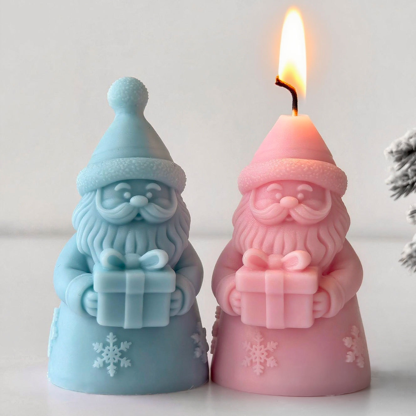 산타 클로스 선물 상자 실리콘 몰드 수제 아로마 촛불  - Candle Containers 리뷰 및 가격