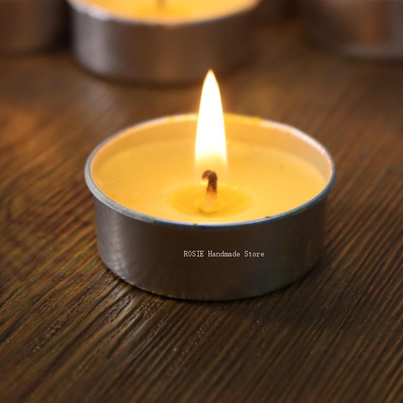 100 심지 100 스티커 포함 빈 차 왁스 원형 알루 - Candle Containers 리뷰 및 가격