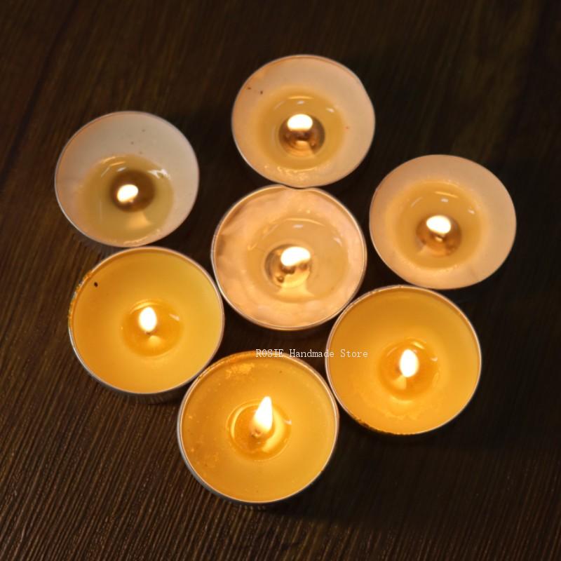 100 심지 100 스티커 포함 빈 차 왁스 원형 알루 - Candle Containers 리뷰 및 가격