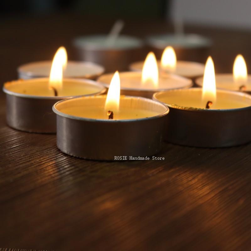100 심지 100 스티커 포함 빈 차 왁스 원형 알루 - Candle Containers 리뷰 및 가격