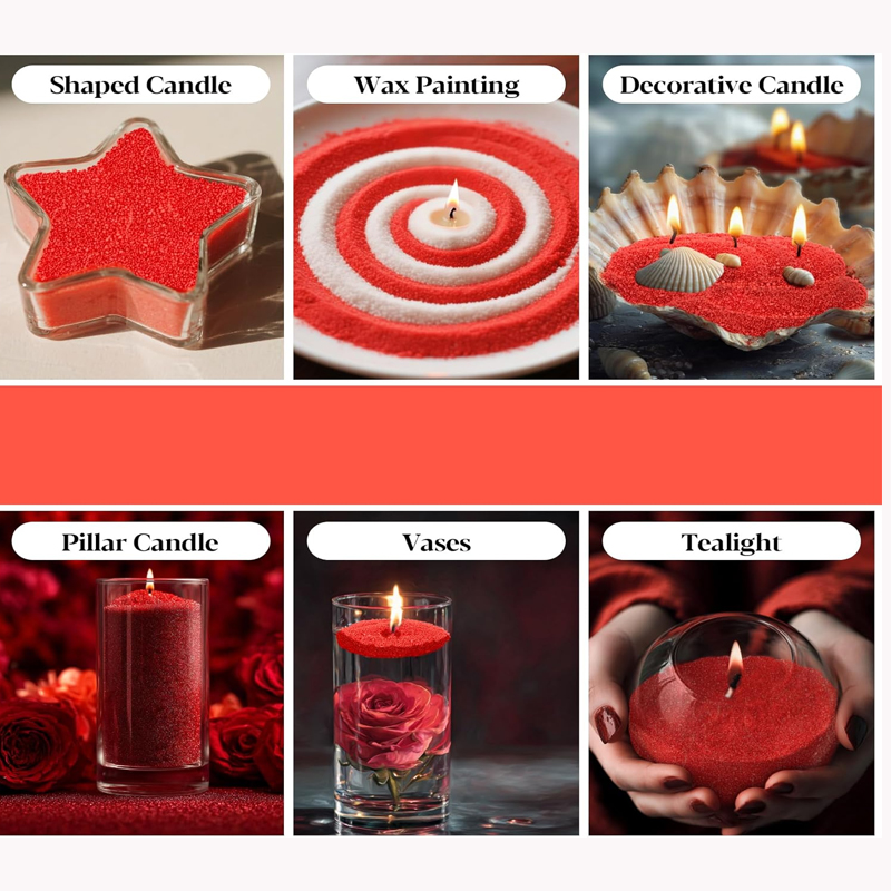100G 녹색 흰색 빨간색 모래 진주 양초 및 10개  - Candle Making Kit 리뷰 및 가격