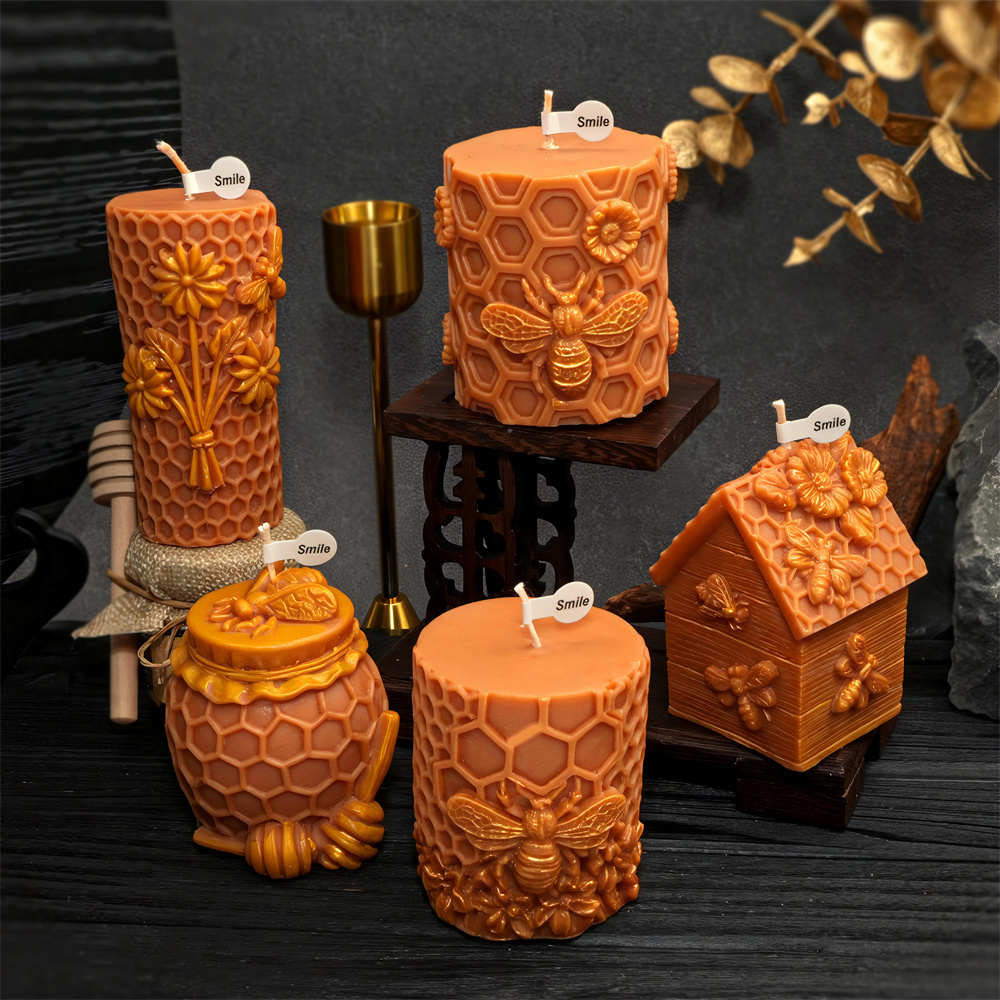 벌집 기둥 양초 몰드 벌집 모양 실리콘 몰드 사실적인  - Candle Containers 리뷰 및 가격