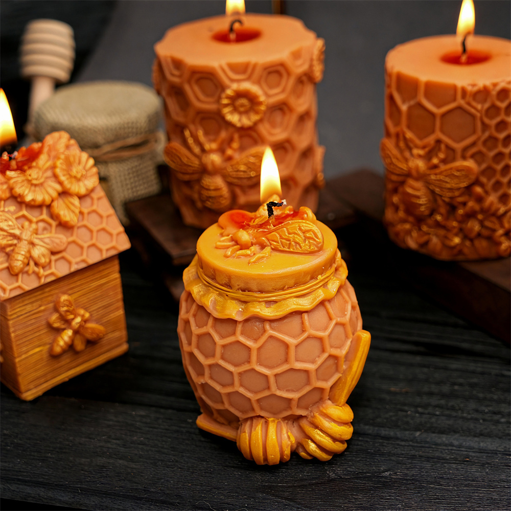 벌집 기둥 양초 몰드 벌집 모양 실리콘 몰드 사실적인  - Candle Containers 리뷰 및 가격