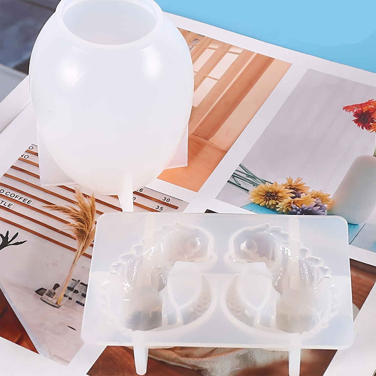 실리콘 드래곤 에그 몰드, 2개 세트, 공룡 알 레진  - Candle Making Kit 리뷰 및 가격
