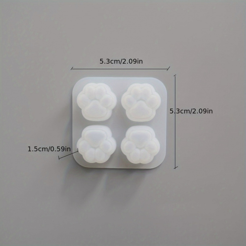 1개의 고양이 발 패턴 실리콘 몰드 세트-4A 독특한  - Candle Making Kit 리뷰 및 가격