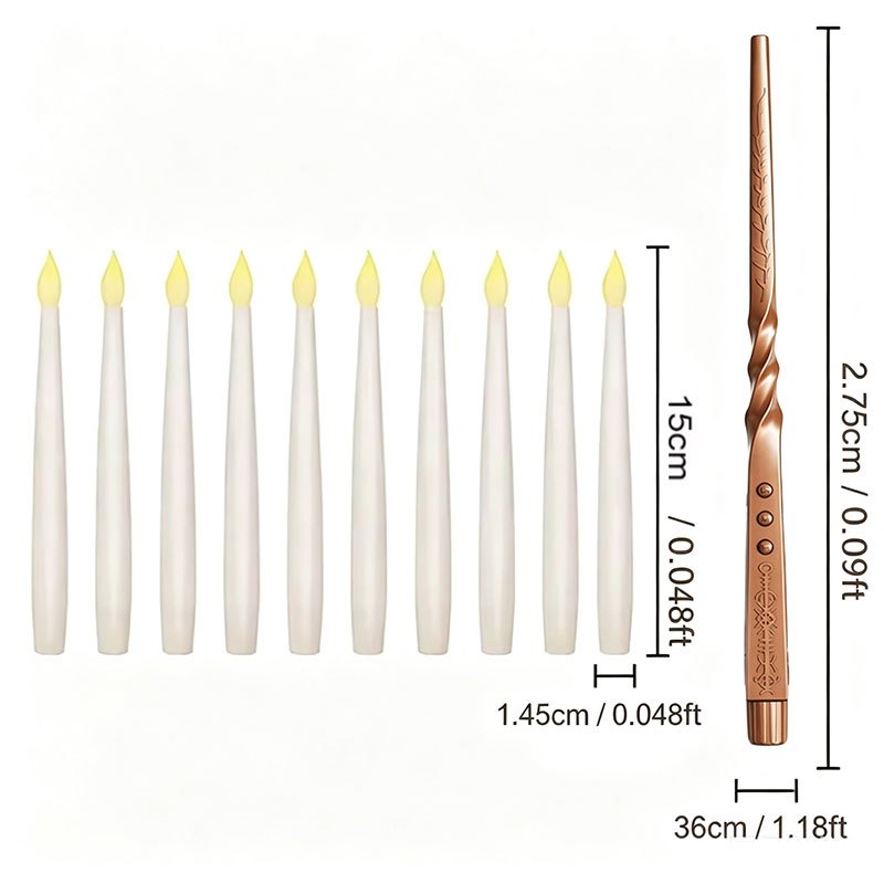 마법의 떠다니는 양초(봉 포함), 불꽃 없는 LED 걸 - Silk Candle 리뷰 및 가격