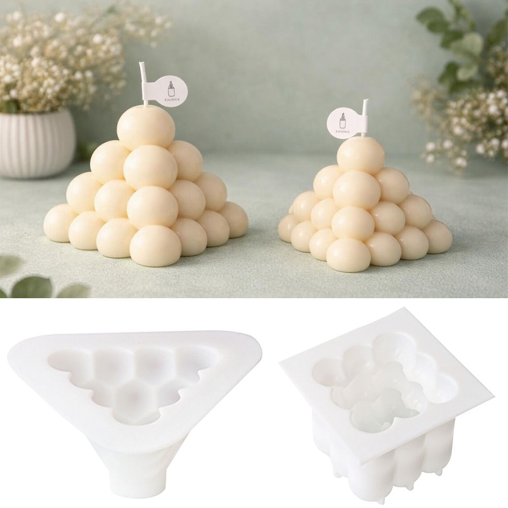 3D 버블 큐브 실리콘 캔들 몰드 세트, 기하학적 볼  - Candle Making Kit 리뷰 및 가격