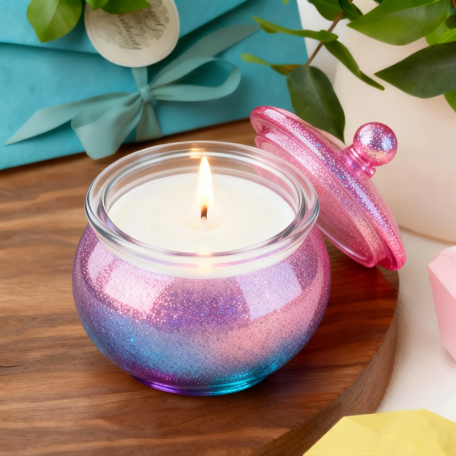 뚜껑이 있는 둥근 수지 캔 몰드 1세트, DIY 보석  - Candle Containers 리뷰 및 가격