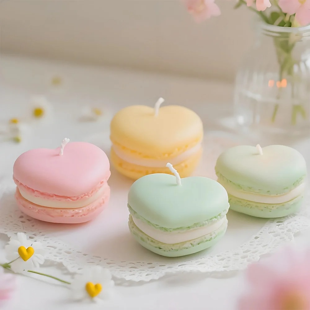 1/5개입 사실적인 마카롱 모양 향초, 홈데코, 웨딩파 - Soy Wax 리뷰 및 가격