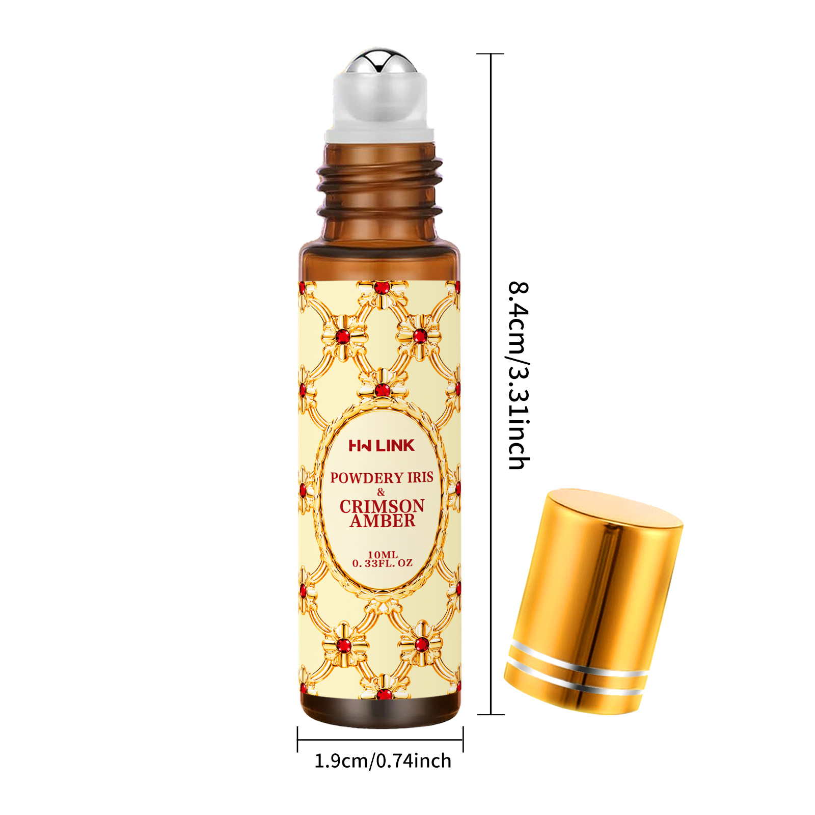 10ml 파우더리 아이리스 & 크림슨 앰버 향 오일 롤 - Candle Fragrance 리뷰 및 가격